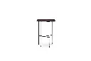 Solaro Square Side Table – Walnut Finish
